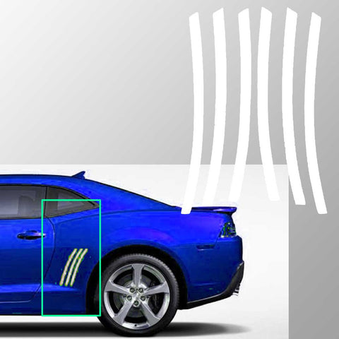 For Chevy Camaro L&R Side Vent Insert Black/ Brushed Silver/ Red/ White/ Matte Black Stripe Decal Inlay Sticker 2010 - 2015