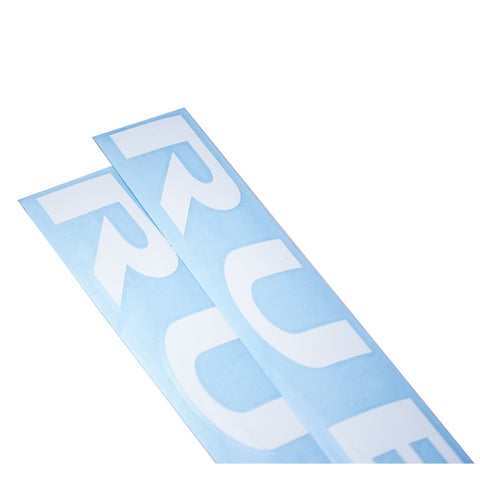 2 x Vinyl Black/ Brush Silver/ Red/ White RUBICON Letter Decal Hood Fender Sticker for Jeep Rubicon Wrangler JK YJ