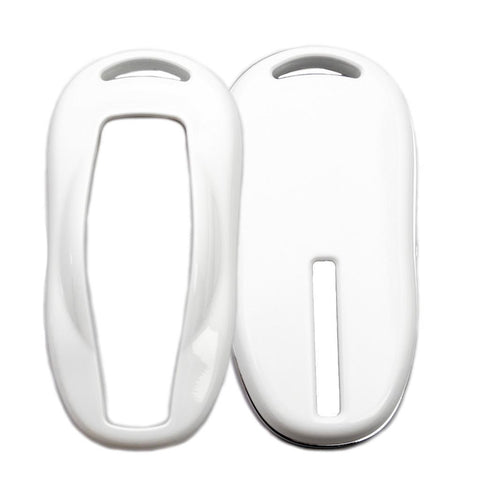 Carbon Fiber Pattern/ Glossy Black/ Glossy Red/ Glossy White Key FOB Hard Cover Shell Case for Tesla Model S 2012-2018