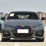 Tri-Colored Front Kidney Grille Insert Trim For BMW 4 Series G22 G23 2021-up