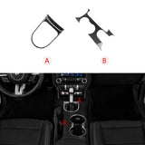 Real Carbon Fiber Center Console Gear Shift Panel Cover For Ford Mustang 2015-up