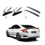 Carbon Style Rear Tail Light Eyelid Reflector Insert Cover For Civic 10th Sedan
