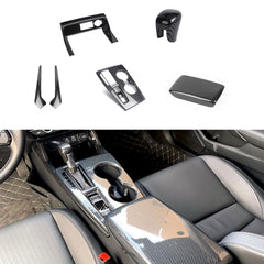 Carbon Fiber Style Gear Shift Panel Armrest Box Cover Trim For Honda Civic 22-up