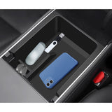 3PCS Center Console Organizer Tray Armrest Hidden Cubby Drawer Storage Box Compatible with Tesla Model 3 Model Y 2021-2024
