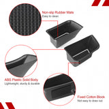 Door Storage Box Tray Organizer Compatible with Porsche Macan S/T/GTS/Turbo 2015-up Interior Car Door Side Handle Insert Pocket Holder Glove Pallet Accessories (4 Packs w/Anti-slip pads)