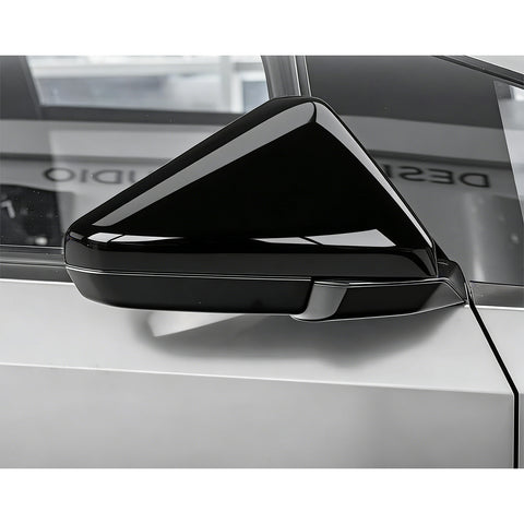 x xotic tech Door Side Rearview Mirror Cover Caps Protection Compatible with Tesla Cybertruck 2024 2025 Left & Right Exterior Accessories, (2PCS, Matte Carbon Fiber Pattern)