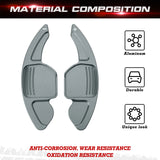 Gun Metal Gray Aluminum Paddle Shifter Extension For Audi A3 A4 A5 A6 A7 Q3 Q5