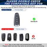 2X White TPU Full Cover Smart Key Fob Cover For Ford CMAX Edge Escape Expedition