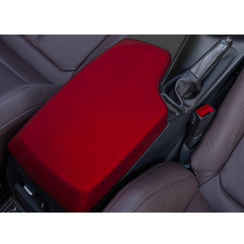 Inner Armrest Storage Box Cover Trim Center Console Protector Cap, Sporty Red, Compatible with BMW 3 Series F30 F34 320i 328i 335i 2013-2019 4 Series F32 428i 430i 435i 2014-2020