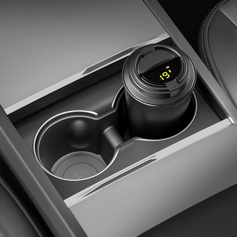 Center Console Dual Water Cup Holder Insert For Tesla Refresh Model 3 Model Y