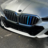Tri-Colored Front Kidney Grille Strips Clip Cover For BMW 5 Series G60 2024-up