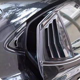 Side Window Louver Blinds Sun Shades Trim For Toyota Camry 2025-2026 Gloss Black