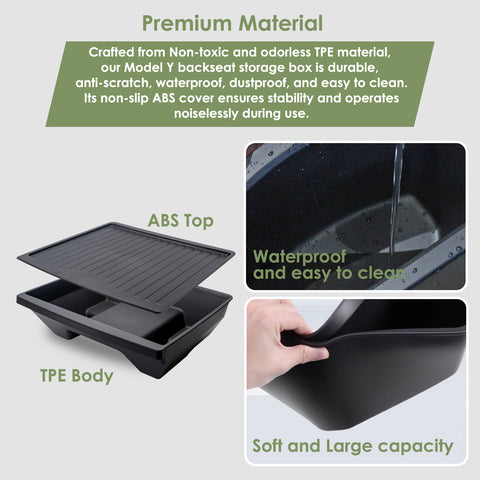 Under Seat Storage Box Organizer Accessories For Tesla Model Y Juniper 2025 2026