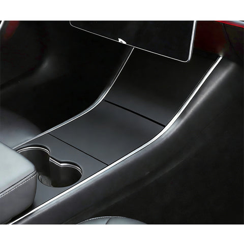 4pcs/Set Center Console Wrap Decor Sticker Accessories for Tesla Model 3/Y 17-20