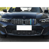Tri-Colored Front Diamond Grille Strips Clip Cover For BMW 3 Series G20 2023-up