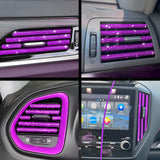 Car Interior Air Conditioner Outlet Decoration Stripes Cover Accessories 10 PCS