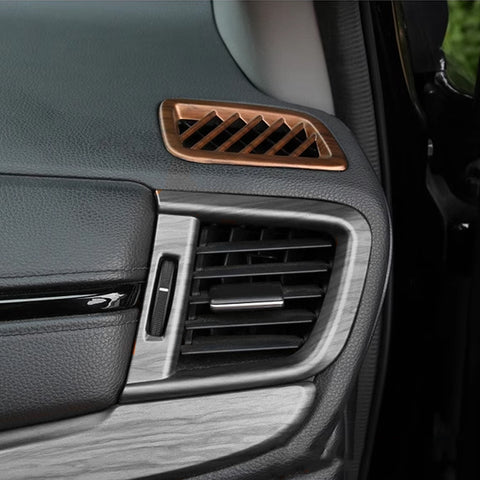 Peach Wood Pattern Dashboard AC Vent Outlet Frame Cover For Honda CR-V 17-2022