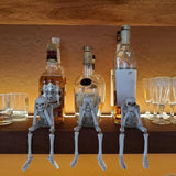 Set of 3 Halloween Statues See Speak Hear No Evil Skeleton Skull Bone Decoration