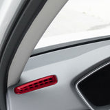 Sporty Red Steering Wheel Upper Bottom Handle Bowl Cover For Honda Civic 22-up