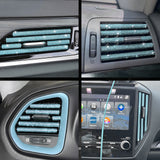 Car Interior Air Conditioner Outlet Decoration Stripes Cover Accessories 10 PCS