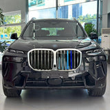 Tri-Colored Front Center Kidney Grille Strips Clip Cover For BMW X7 G07 2023+