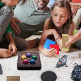 x xotic tech Gonggi Korean Game, Korean Folk Game Set, Korean Traditional Play Game- Jebi chagi, Gong-gi, Biseokchigi, Paeng-y, DDAKJI, Family Travel Party Games