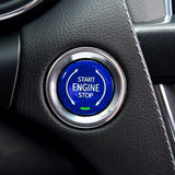 x xotic tech Real Carbon Fiber Push Start Button Trim, Engine Start Stop Button Ignition Button Cover Compatible with Cadillac XT4 2019+ XT6 CT5 2020+ or Corvette C8 2020 2021 2022 2023 2024 2025