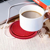 Set Red Soft Silicone Rubber Non-Slip Car Cup Insert Coaster Universal 2.7" /7cm