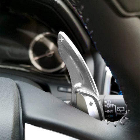 Silver Aluminum Paddle Shifter Extension Decor For Honda Accord Civic CRV Pilot