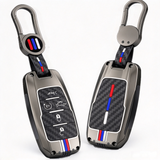 Gunmental Heavy Duty Remote Key Fob Cover Case w/Keychain for RAM 1500 2500 3500