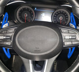 2x Aluminum Red Steering Wheel Paddle Shifter Extensions For Hyundai Genesis G70