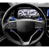 Sport Blue Aluminum Gear Paddle Shifter Extender Cover For Cadillac XT4 2019+