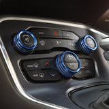 Engine Push Button Air Conditioner Switch Cover CD Knob Ring For Dodge Charger