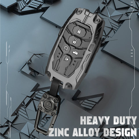 x xotic tech Mech Style Heavy Metal Key Fob Cover Compatible with Honda Civic, Accord, CR-V, HR-V, Pilot 2022–2026, Zinc Alloy Key Case Protector Shell Keychain