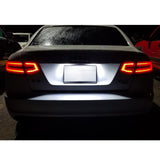 x xotic tech LED License Plate Lights Tag Lamps Replacement Compatible with Audi A3 S3 A4 S4 A6 S6 C6 A8 S8 Q7 RS4 RS6, Error Free 6000K Xenon White, 2Pcs