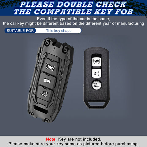 x xotic tech Mech Style Heavy Metal Key Fob Cover Compatible with PCX 150 Hybrid X-ADV SH125 Scoopy Forza 125 300 2016-2018 Super Cup 2020 2021, Zinc Alloy Key Case Protector Shell Keychain