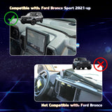 Center Dashboard Touch Screen Storage Organizer For Ford Bronco Sport 2021-2023
