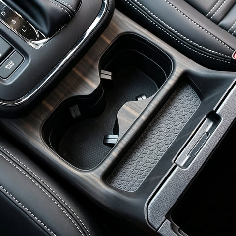 Wood/ Carbon Style Console Cup Holder Frame Trim Accessories For Honda CRV 23-up
