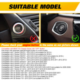 Red Car Engine Start Stop Switch Push Button Cover for BMW F30 F10 F15 F25 F48 X1 X3 X4 X5 X6 (F Class with OFF Button)