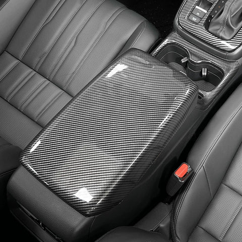 Wood/ Carbon Style Center Console Armrest Box Cover Trim Accessories For Honda CRV 23+