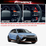 Red Aluminum Paddle Shifter Extension For Hyundai Ioniq 5 N Ioniq 6 N 2024-up