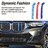 7-Beams Front Kidney Grill Buckle Trim Decortion Clip For BMW X4 G02 LCI 22-2025