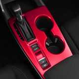 Red Dashboard Instrument Frame Gear Shift Panel Cover Trim For Honda Civic 22-up