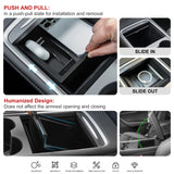 Console Armrest Organizer+Backseat Storage Container For Tesla Model Y 2021-2023