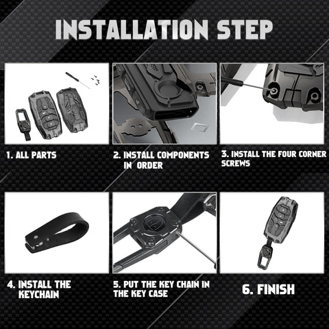 x xotic tech Mech Style Heavy Metal Key Fob Cover Compatible with Honda Civic, Accord, CR-V, HR-V, Pilot 2022–2026, Zinc Alloy Key Case Protector Shell Keychain