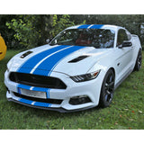 Double-Dual Sport Racing Vinyl Stripe Graphics Hood Roof Trunk Bumper Decal Sticker,Compatible with Ford Mustang 2015-2023