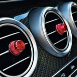 x xotic tech 5PCS Sports Aluminum Air Conditioner Vent/Opening Knob Decoration Covers Compatible with Mercedes W205 C-Class C180 C250 C300 C350 C400 C63 AMG 2015-2021, GLC Class 2016-2022