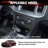 Carbon Look Air Conditioner Switch Panel Cover Trim for Dodge Charger 2015-25