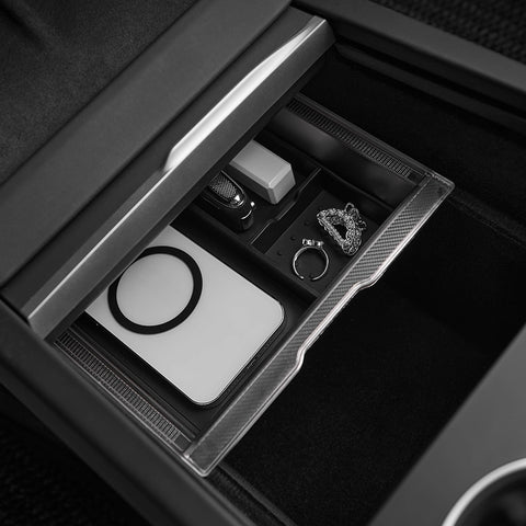 Center Console Organizer Tray Hidden Storage Box For Tesla Model 3/Y 2025 2026