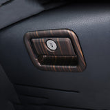 Wood Grain ABS Copilot Storage Box Handle Cover For Toyota Camry 2018-2024